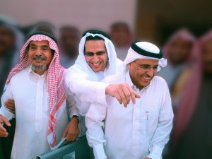 2018 Right Livelihood Award Laureates Abdullah Al-Hamid, Waleed Abu Al-Khair and Mohammad Fahad Al-Qahtani. Photo Credit: CC BY-SA 3.0/Ahmed al-Osaimi (Blurred from Original)